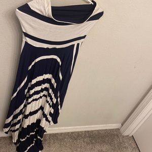 Strapless high low dress